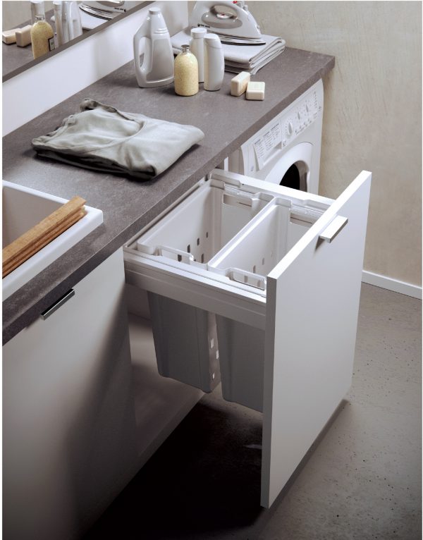 PULL OUT LAUNDRY BINWHITE