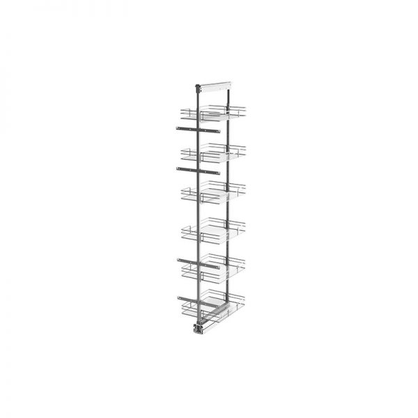 PULLOUT PANTRY CHROME SOFT CLOSE 1700-1900