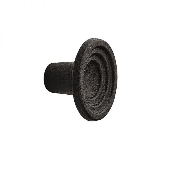 KNOB FLEUR 30MM CAST IRON BLACK