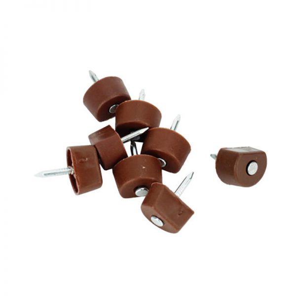 NAIL IN SHELF SUPPORT BROWN - PER 100