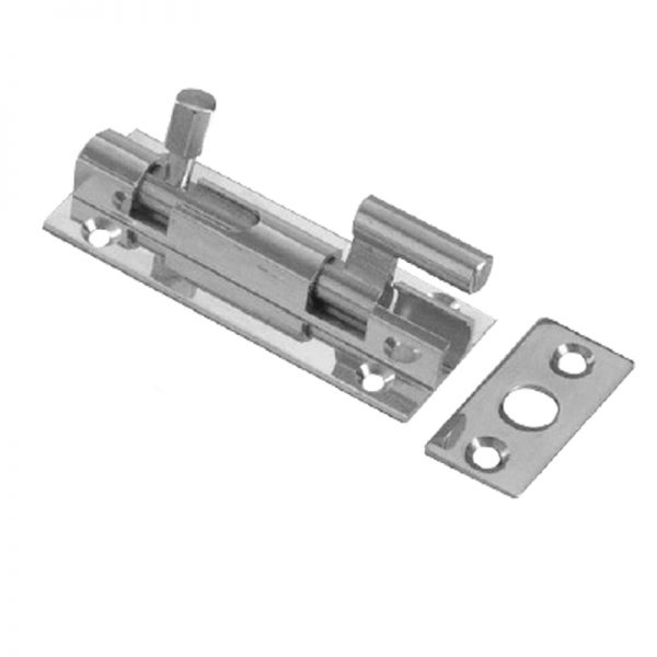 BARREL BOLT CHROME STRAIGHT 63MM