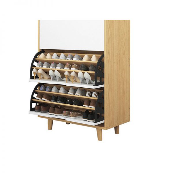 PULL DOWN SHOE RACK 3 TIER BLACK - Image 2