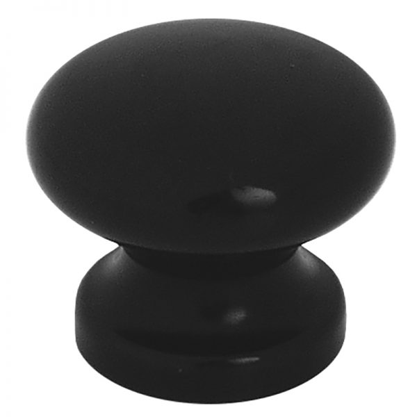 KNOB POLY BLACK 32MM