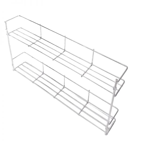 SPICE RACK 2 TIER CHROME