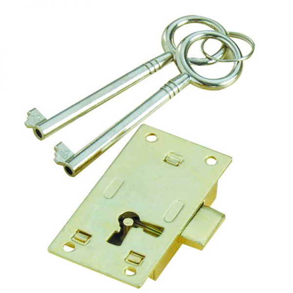 LOCK CUPBOARD 2 KEYS - 64MM