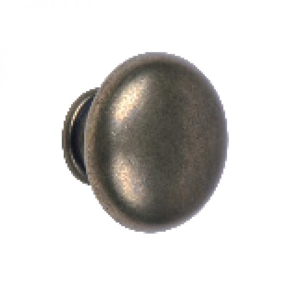 KNOB LITE MUSHROOM ANTIQUE BRASS 30MM